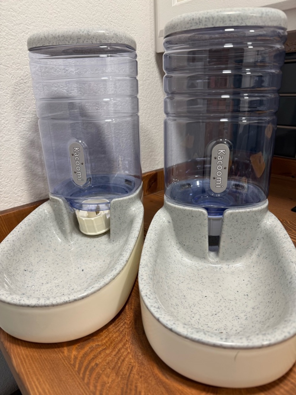 Kacoomi Twin Automatic Pet Feeder - Gray Speckle